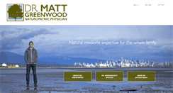 Desktop Screenshot of drmattgreenwood.com