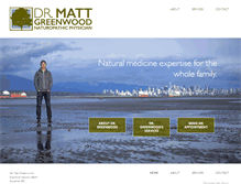 Tablet Screenshot of drmattgreenwood.com